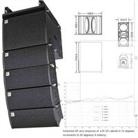 line array system WITH  two 5'woofers,