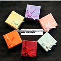 wholesale Jewelry Paper Ring Earring color Gift Box Case