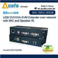 ACAFA KD150AM DVI+ USB KVM Extender with Audio and IR