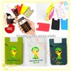 2014 Hot good Mobile phone Silicon wallet credit card holder free shipping