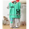 2014 summer children's clothing brand cotton cartoon children suit infant suit boy suit