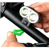 China High Quality Powerful Aluminum LED Bicycle Light Battery Powered SG-T2200