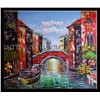 Venice Port Sailing Scenery Handmade Wall Art Oil Painting on Canvas