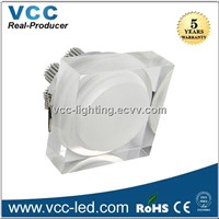 Hot selling high power 7W Squre Acrylic Led downlight dimmable