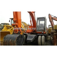 Used Wheel Excavator,Hitachi Wheel Excavator,Used Hitachi EX100WD Excavator