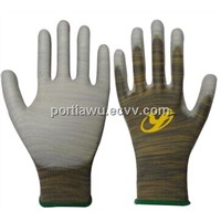 13G Nylon/Polyester liner PU palm coated