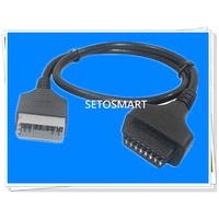 14 PIN MALE TO OBDII 16 PIN FEMALE ADAPTER TEST CABLE USED FOR CONSULT III C3