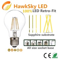 2014 China hot sale plastic heat sink led filament bulb