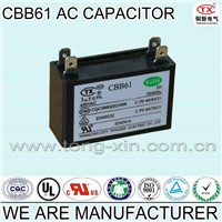 2014 Hot Sale High insulation resistance and Small Dissipation Factor CBB61 AC MOTOR CAPACITOR