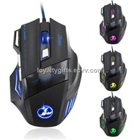 2014 New Arrival Hot 3200 DPI 7 Button LED Optical USB Wired Gaming Mouse