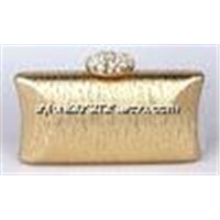 2014 new arrival ladies clutch evening bag fashion golden color party bags with stylish diamond