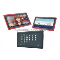 7 inch android tablet pc A13 CPU with 512MB/4GB, WiFi tablet pcs