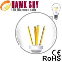 99.9% Pure Gold Wire Constant Current LED Filament Bulb Factory
