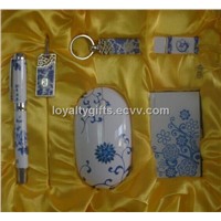 Blue and white porcelain computer peripheral kits