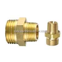 Brass reducer/Brass reducing nipple/OEM precision brass screw hose fitting/Brass connector