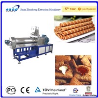 Chocolate Filled Puffed Cereal Snacks Food Machinery in Jinan