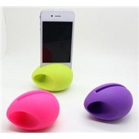 Egg shaped Silicone phone speaker for  Iphone 4/4s/5