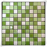 Glass mosaic wall tile 300x300x4mm