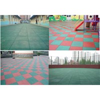 Good performance and professional manufacturer non-slip playground rubber tiles