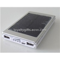 High Capacity solar energy Power Bank Charger Dual USB output for the Apple iPhone