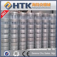 High tensile galvanized fixed knot field fence