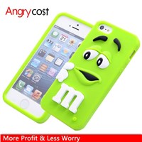 Jelly bean M&M rainbow fragrance cartoon silicon mobile phone cases for apple iphone 5