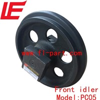 Komatsu mini parts front idler/Idler roller PC05 withn short bracket