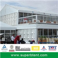 Luxury Double decker tent with glass wall