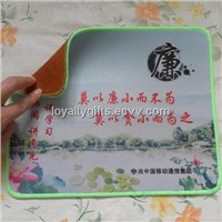 Natural rubber gaming mouse pad with stitching edges