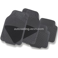 PVC with carpet car mats