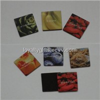 Promotion Gifts Glossy Lamination refrigerator magnet with CMYK printing logo