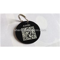 QR code pet id dog tags,aluminum metal dog tag,anodized aluminum metal tag