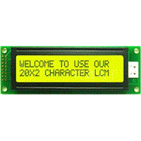 RS-232 Character LCD MODULE 20X2 JQMRC2002B-FL-YBW