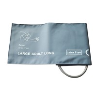 Reusable NIBP Cuff  Large Adult Long Single tube with bladder