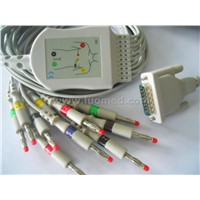 Schiller compatible 10-lead EKG Cable Banana 4.0