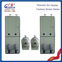 Thermal oil boiler supply for industrial food