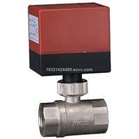 Thermostatic Two Way Brass Shutoff Electrical Ball Valve