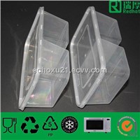 Two Compartments Plastic Fast Food Container 850ml