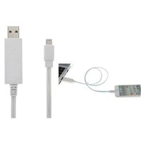 Visible LED Light USB 2.0 Sync and Charge Cable for Apple (8 pin) - 0.5m