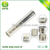 brass and stainless steel Turtle Ship V2 mechanical mod
