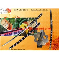cartoon and anime sword One piece Roronoa Zoro sword Black eyes Anime and Cosplay Sword