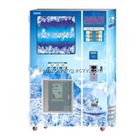 commericial use ice vending machine coin operated combo ice making vending machine