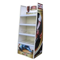 cosmetic display stand/LED cardboard display rack/shoe stand