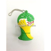 custom soft pvc promotional keyring