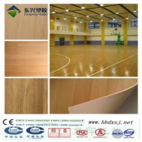durable indoor pvc plastic sport floor finish