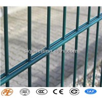 galvanized/powder coated double wire fence ISO,SGS factory