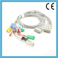 ge ekg cables with 10 lead leadwires set