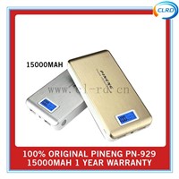 high quality PINENG PN-929 15000mAh Power Bank LCD Display External Battery Charger