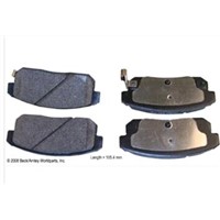 semi-metallic,non asbestos,low metal brake pad D1008