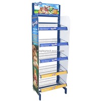 snack food display rack/metal beverage display rack/convenience store display racks